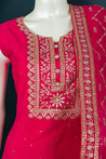 Rani Pink Colour Sequin Anarkali Suit Set -Anarkali- Just Salwars