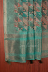 Sea Green Colour Unstitched Dress Material -Dress Material- Just Salwars