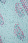 Sky Blue Colour Unstitched Dress Material -Dress Material- Just Salwars