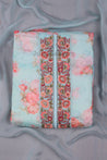 Sky Blue Colour Unstitched Dress Material -Dress Material- Just Salwars