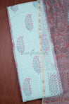 Sky Blue Colour Unstitched Dress Material -Dress Material- Just Salwars