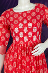 Strawberry Colour Anarkali Gown -Gown- Just Salwars