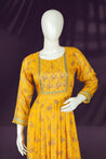 Yellow Colour Anarkali Gown -Gown- Just Salwars
