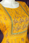 Yellow Colour Anarkali Gown -Gown- Just Salwars