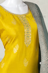Yellow Colour Straight Cut Salwar Suit -Salwar Suit- Just Salwars